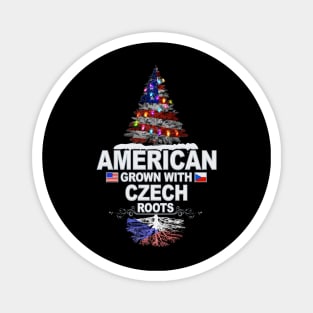 Christmas Tree  American Grown With Czech Roots - Gift for Czech From Czech Republic Magnet